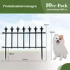 COSTWAY, 10 stuks decoratieve tuinhekken, metalen Productafbeelding-voorbeeld 8