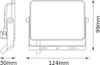 Projecteur LED OSRAM, 20W, 1800lm, 6500K, 105°, IP65, blanc Voir les images du produit 2