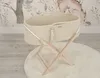 BOHO Handgefertigter Babykorb mit Ständer - Creme Produktbild-Vorschau 14