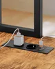 VASAGLE L-Form Schreibtisch mit LED-Beleuchtung, Steckdosen Produktbild-Vorschau 6