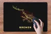 MuchoWow® Schreibtischunterlage Bremen - Gold - Karte - Produktbild-Vorschau 4