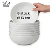 8er-Set Premium Porzellan Schüssel Ø13 cm – Elegante Schale für feine Vorspeisen und Beilagen Anteprima dell’immagine prodotto