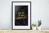 MuchoWow® Gerahmtes Poster Zitate - Abenteuer - Gold - Produktbild-Vorschau 4