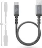 deleyCON 0,30m USB-A auf USB-C Kabel Kurz Ladekabel Produktbild-Vorschau 3