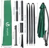 VOUNOT® 300 cm Ampelschirm, Sonnenschirm mit Windsicherung Produktbild-Vorschau 5