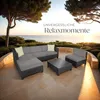 tectake® Aluminium Rattan Lounge wetterfest und Produktbild-Vorschau 7