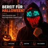 LED Halloween maska, ovladatelná – zářící maska inspirovaná Náhled obrázku produktu 2