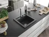 Mexen Vito 1-miskový granitový dřez 520 x 490 mm, Skvrnitá Náhled obrázku produktu 2