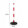 Palo di delimitazione rosso e bianco per parcheggi, 85 cm Anteprima dell’immagine prodotto 9