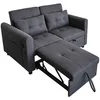 A gray sofa bed is shown in a studio setting with a white background. Anteprima dell’immagine prodotto