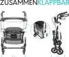 Leichter Indoor Rollator IR10+ Weiß - Wohnungsrollator Produktbild-Vorschau 5