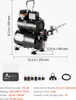VEVOR airbrush set 1/6 hp se vzduchovým kompresorem a Náhled obrázku produktu 7