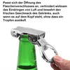 2er Set Edelstahl Flaschenöffner & Flaschenverschluss – Produktbild-Vorschau 3