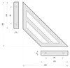 2x sossai Design Regalträger Truss in Schwarzmatt 200x200mm Produktbild-Vorschau 5