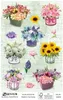 Deko Sticker Papier Blumen mehrfarbig 26 Aufkleber. Produktbild-Vorschau 2
