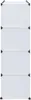 vidaXL Modularer Schrank mit 9 Fächern 109x36,5x143 cm Weiß Produktbild-Vorschau 4