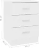 vidaXL Nachttisch Weiß 38x35x56 cm Holzwerkstoff Produktbild-Vorschau 6