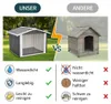 AIORBER Große Hundehütte wetterfest 102x91x84cm, Produktbild-Vorschau 7