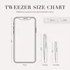 TWEEZERMAN Mini Pinzette schräg für Augenbrauen, Edelstahl, Produktbild-Vorschau 5