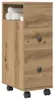vidaXL Badschrank Schmal mit Rollen Artisan-Eiche Produktbild-Vorschau 3