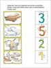 An educational worksheet for children with illustrations of animals and numbers. Produktbild-Vorschau
