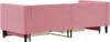 vidaXL Rozkładana leżanka z szufladami różowa 80x200 cm Podgląd zdjęcia produktu 5