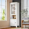 Merax Hochschrank Sideboard mit LED, Glasvitrine mit 2 Produktbild-Vorschau 6