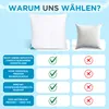 Comparison of two pillows with feature highlights. Produktbild-Vorschau