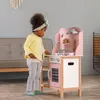 Viga Toys - VIGA PolarB Holzküche mit silbernem und rosa Produktbild-Vorschau 17