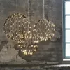 LED 3D Designkugel 'Mounty' - D: 50cm - 198 warmweiße LED - 8 Funktionen - faltbar - schwarz Anteprima dell’immagine prodotto