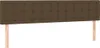 LED Kopfteil Dunkelbraun 180x5x78/88 cm Stoff Produktbild-Vorschau 4