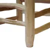 Sgabello poggiapiedi in legno in stile scandi con foglie di Anteprima dell’immagine prodotto 6