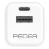 PEDEA Dual Mini Reiselader 30W, Drinnen, AC, Weiß Produktbild-Vorschau 2