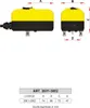 Diagrams and a size chart for a product. Produktbild-Vorschau