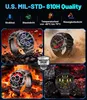 Smartwatch mit 1000mAh Akku, 1,7'' Großes Display Militär Produktbild-Vorschau 9