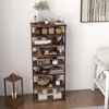 COSTWAY 8 stufiges Schuhregal schmal, Schuhschrank aus Holz Produktbild-Vorschau 4