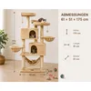 Großer Katzenkratzbaum 175 cm Beige – Kratzbaum mit Produktbild-Vorschau 2