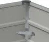 vidaXL Fioriera grigio chiaro 100 x 40 x 45 cm in acciaio Anteprima dell’immagine prodotto 5