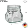 Wellgro Einmachglas mit Bügelverschluss - 550 ml Produktbild-Vorschau 2