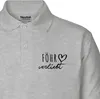 Huuraa Damen Polo Shirt Föhr verliebt XL Sport Grey Bio Produktbild-Vorschau 2