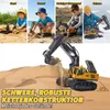 Ferngesteuerter Bagger, RC Bagger Baufahrzeuge für Kinder, Produktbild-Vorschau 5