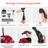 A collage of six images demonstrating the steps for using a steam cleaner. Voir les images du produit