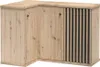 Eckkommode Eiche mit schwarz CALLAO-161 Produktbild-Vorschau 1
