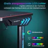 SONNI biurko gamingowe 140×75×60 cm z oświetleniem RGB 7 Podgląd zdjęcia produktu 3