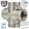tecuro Kreuzstück Edelstahl V4A (AISI 316), allseitig IG Produktbild-Vorschau 2