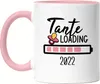 Tante Loading 2022 Tasse Rosa für werdende Tanten zur Produktbild-Vorschau 1