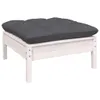 vidaXL 9-tlg. Garten-Lounge-Set mit Kissen Weiß Kiefer Produktbild-Vorschau 7