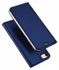 A blue flip case for a smartphone is shown. Produktbild-Vorschau