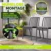 Lot de 4 chaises de jardin tillvex® empilables et Voir les images du produit 4