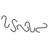 A set of black S-hooks arranged on a white background. Náhled obrázku produktu
